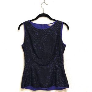 NEW Banana Republic Lace Peplum Zipper Tank Top 4
